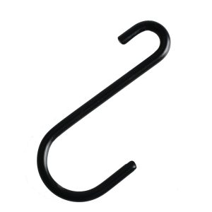 Bulk Stainless Steel S-Shaped Snap Hook Black Coating Metal Wardrobe Kitchen Hardware Climbing Mining-for Outdoor