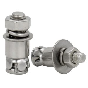 Stainless Steel 304 M6 M8 Expansion Anchor Back Bolts for Ceramic Tile Construction Knocking Type TiCN Coated ISO Standard