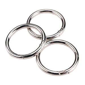 Buckle Shiny Quality Gold and SilverO Ring Trigger Buckle Claspround Open