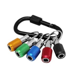 Colorful Keychain Tool Set 5pcs 3pcs Quick Release Socket Conversion Rod with Phillips Screw Head Steel Handle Industrial Grade