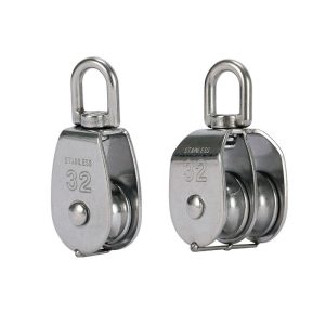 Stainless Steel Single Swivel Pulley Block for marine boat accessories sailing block360 Degree Rotating Cable Pully