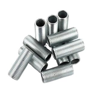 Wholesale Stainless Steel SS304 M8-M20 Right Hand Partially Threaded Hanger Stud Rod Hollow Tube Zinc Finish Lamp Pipe Nipple