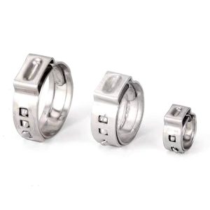 Vibration-Resistant Pinch Clamps for Hose and Tube  Clip Single Ear Hose Clamps  Pipe One Ear  Pinch Clamp