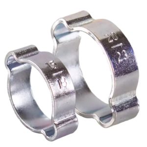 Steel Vibration-Resistant Pinch Clamps for Firm Hose and Tube Customizable Binaural Clamp