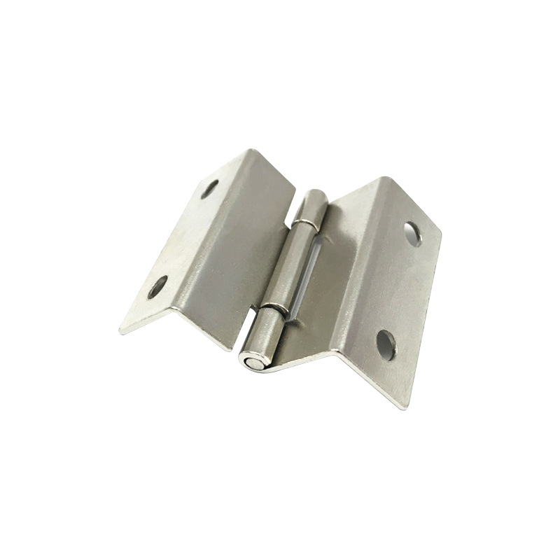 304 Polished Four-fold Hinge 2 Inch Outer Hinge Furniture Cabinet Door Accessories Bending Hinge