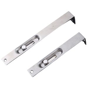Stainless Steel 304 Safety Flush Sliding Hook Lock Anti-theft Door Latch Lock