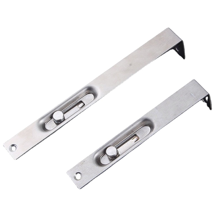 Stainless Steel 304 Safety Flush Sliding Hook Lock Anti-theft Door Latch Lock