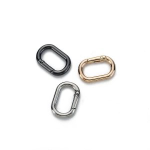 Keychain Handbag Accessories Open Oval Spring Coil Connecting Buckle Bag Strap Buckles