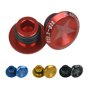 Bike Bicycle Aluminum Handlebar Grips Handle Bar Cap End Plugs