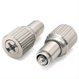 Factory Direct Stainless Steel Spring Self-Clinching Captive Panel Screws Oval Head with Black Oxide Finish for Sheet Metal