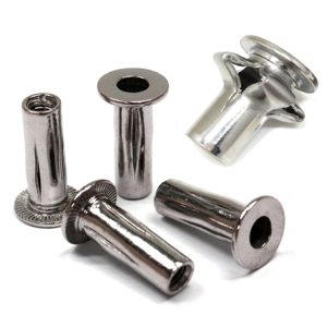 M4 M5 M6 M8 M10 1/4-20 5/16-18 Stainless Steel Lantern Rivet Nut Flat Head Jack Nut for Mining Passivated Finish