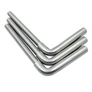 China-made Stainless Steel SUS304 316 1-1/4 Inch - 7-inch Specification X 15-inch L-shaped Concrete Anchoring Bolts