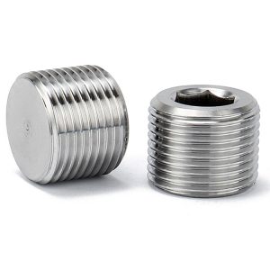 Stock spot PT NPT 304stainless steel hexagon socket Pipe Plugs DIN906