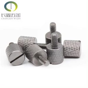 Factory Wholesale Aluminium Stainless Steel Metric Low-Profile Knurled Head Thumb Screws for Electric Equipment Automobiles GB