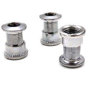Steel Bolts for Single and Double Chainring M8 Road Bike MTB, Washers Fit for Road Bike Mountain Bike MTB