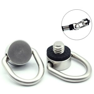Stainless Steel 1/4 Mini Camera Mounting Screws Quick Release C Ring Fine Thread 10mm Black Oxide Zinc Plated Finish DIN Class