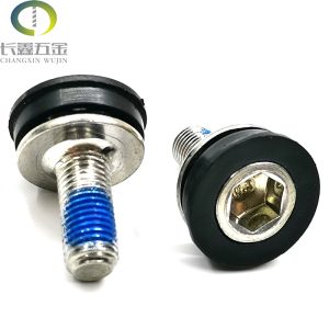 M8 Bike Crankset Screw Bicycle Square Hole Bottom Bracket Waterproof Sealed Bolt Steel Oval Head Metric System DIN Standard