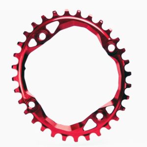 104BCD Narrow Wide Bike Chain Ring 7075-T6 Aluminum Alloy 4mm Thickness Oval/Round Shape 30-38T Teeth 8-12 Speed Compatible CNC