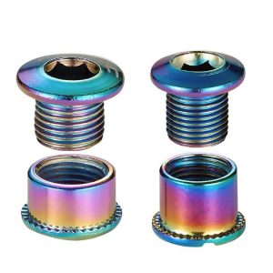 Bicycle Screwss Nuts Tooth Plate Double Plate Nail Mountain Road Bike Disc Crank Bolts for Chainwheel