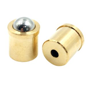 High Quality Brass Shell Spring Ball Plunger Screw Factory-Sourced Nylon Material Black Oxide Finish Metric Measurement System