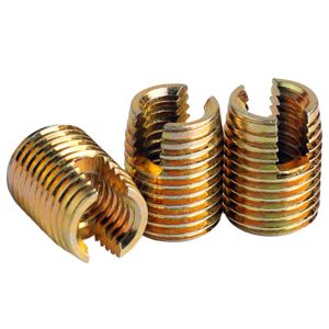 Factory Supply Carbon Steel Inner Outer Teeth Slotted Nut 302type Thin-Wall Self-Tapping Screws Sleeve Metric Thread Inserts