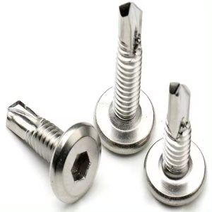 High-Strength 410 Stainless Steel Flat Round Head Self Drilling Roofing Screws Metric