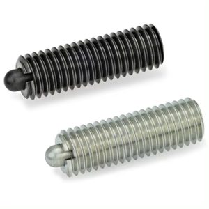 Changxin Chinese Factory Stainless Steel Carbon Steel Press Fit Threaded Ball Spring Plunger Brass Silver Plated Metric Fine