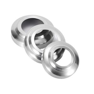 Stainless Steel Base Pipe Cover Flange Plates 48mm Hand Rail Plate Cover for Tube Ladder Handrail Post Plate Guardrail Silver