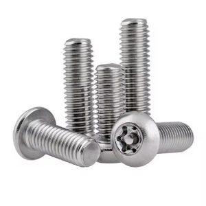 Tamper-resistant Button Head Torx Screws Torx with Pin Drilling Screw Metric Sealing Stainless Steel Torx 3 X 12mm Black ANSI