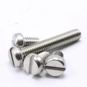 DIN84 Stainless Steel Low-Profile Thumb Screws Slotted Cylinder Head Screwss for Cylinder Head Slotted Screwss