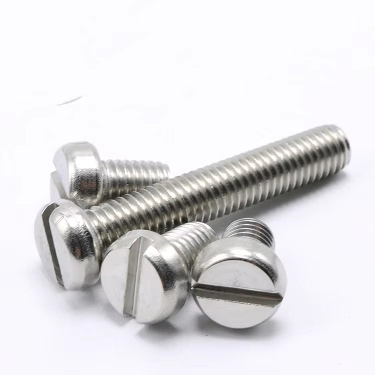 DIN84 Stainless Steel Low-Profile Thumb Screws Slotted Cylinder Head Screwss for Cylinder Head Slotted Screwss