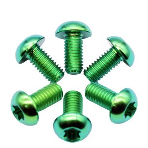 Factory Wholesale Gr5 Ti6al4v Titanium Gr5 Screw Titanium Torx Bicycle Brake Screws  M5*10mm Titanium Screws