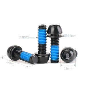 Bicycle Disc Brake Caliper Bolts M6x18mm M6 18L Stainlesssteelium Screws With Washer  Stainless Steel Screw  M6 Bolt