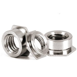 Type F Hexagon Self Clinching Stainless Steel Flush Nuts Healthcare Mining Metric/Imperial High Precision Tolerance ISO Standard